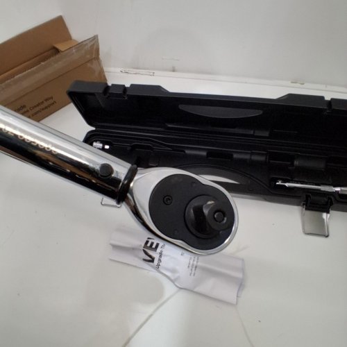 DUAL-DIRECTION 1/2" DRIVE CLICK TORQUE ADJUSTABLE TORQUE WRENCH SET WITH ADAPTERS EXTENSION ROD (MODEL: 18150FTLB) image 4