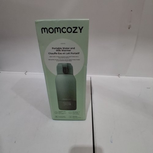 MOMCOZY PORTABLE BEVERAGE WARMER WITH DUAL HEATING MODES FOR BREAST MILK & WATER - 17OZ CAPACITY - PALE GREEN (MODEL: MW05) image 2