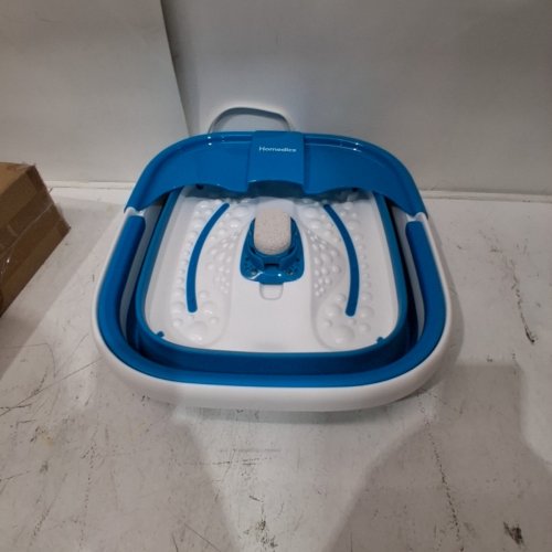 HOMEDICS SMART SPACE BUBBLE MATE COLLAPSIBLE FOOT SPA HEAT-MAINTAINING BUBBLE MASSAGE - BLUE/WHITE (MODEL: FB-80AMZ-RM) image 3