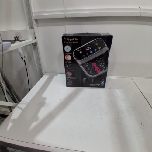 RANJOVA FOOT SPA ELECTRIC ROTARY MASSAGE COLLAPSIBLE FOOT BATH WITH HEAT AND BUBBLES - BLACK/GREY (MODEL: BE-F2200PRORC) image 6