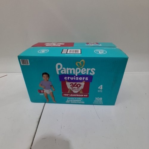 108PK PAMPERS CRUISERS 360 BABY DIAPERS - SIZE 4 image 2