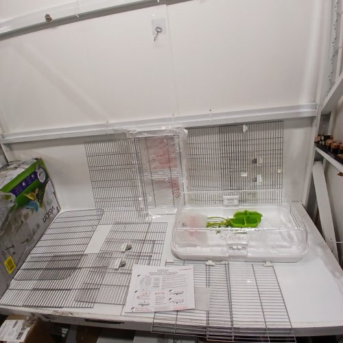 VISION BIRD CAGE, 16" X 25" X 34" H - WHITE BASE (MODEL: M02) image 2