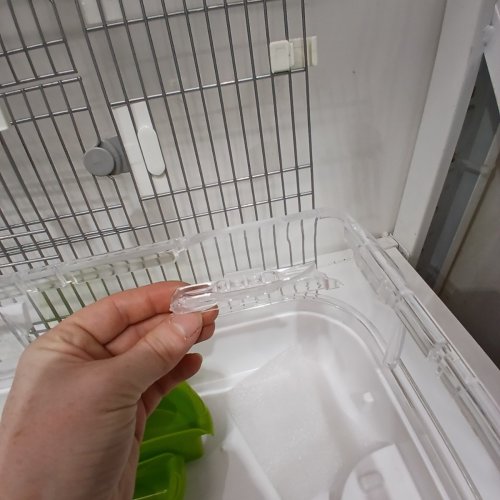 VISION BIRD CAGE, 16" X 25" X 34" H - WHITE BASE (MODEL: M02) image 3