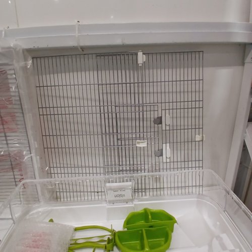 VISION BIRD CAGE, 16" X 25" X 34" H - WHITE BASE (MODEL: M02) image 8
