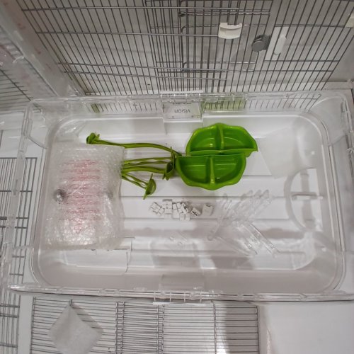 VISION BIRD CAGE, 16" X 25" X 34" H - WHITE BASE (MODEL: M02) image 9