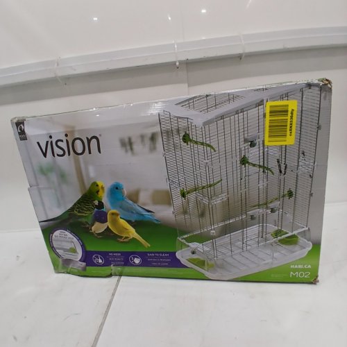 VISION BIRD CAGE, 16" X 25" X 34" H - WHITE BASE (MODEL: M02) image 10