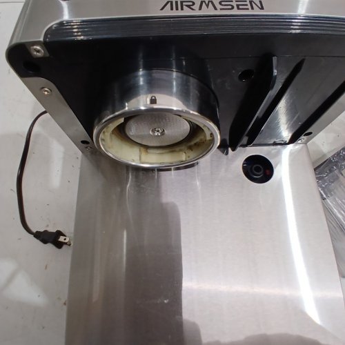 AMZCHEF HOT & COLD BREW ESPRESSO MACHINE WITH BUILT IN ADJUSTABLE GRINDER - BLACK/STAINLESS - (MODEL: CM5560) image 4