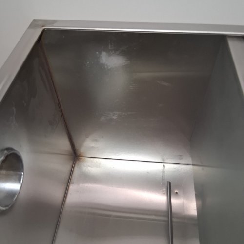 PODOY STAINLESS STEEL COMMERCIAL GREASE TRAP ASSEMBLY WITH PERFORATED BASKET, HOUSING, HOSES AND FITTINGS - 8 LBS - SILVER (MODEL: 10C01301) image 4