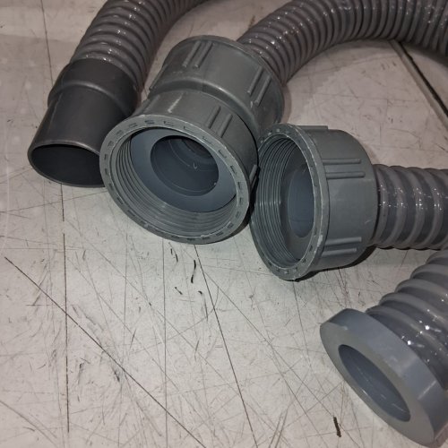 PODOY STAINLESS STEEL COMMERCIAL GREASE TRAP ASSEMBLY WITH PERFORATED BASKET, HOUSING, HOSES AND FITTINGS - 8 LBS - SILVER (MODEL: 10C01301) image 5