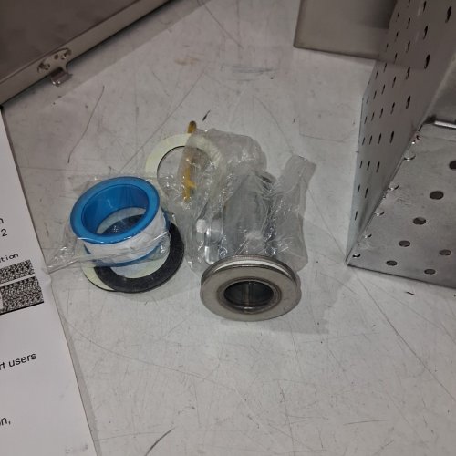 PODOY STAINLESS STEEL COMMERCIAL GREASE TRAP ASSEMBLY WITH PERFORATED BASKET, HOUSING, HOSES AND FITTINGS - 8 LBS - SILVER (MODEL: 10C01301) image 7