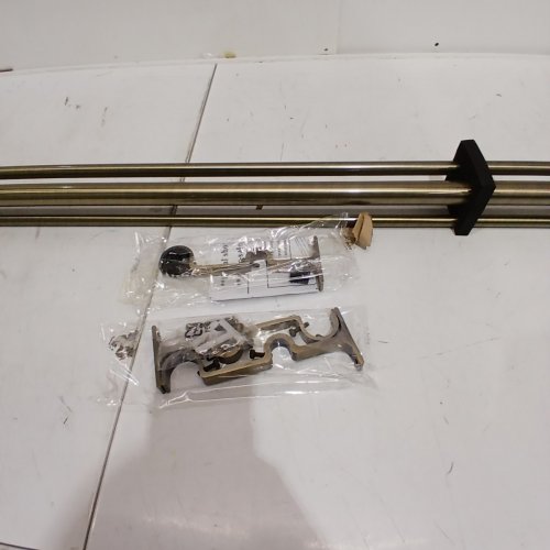 VIMAYTA ADJUSTABLE HEAVY DUTY DRAPERY ROD WITH ALUMINUM ALLOY BRACKETS AND FINIALS - 72" - 144" - ANTIQUE BRONZE image 4