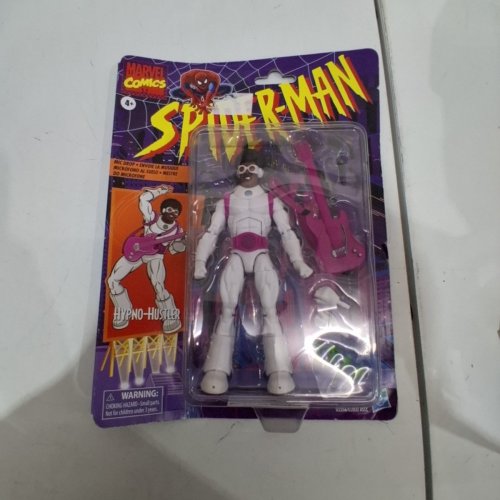 9PC HASBRO MARVEL SPIDER-MAN HYPNO-HUSTLER ACTION FIGURE - WHITE AND PINK image 2