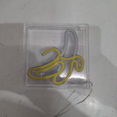 MERIKURY INNOVATIONS LED BANANA NEON SIGN - 6" - YELLOW AND WHITE image 3