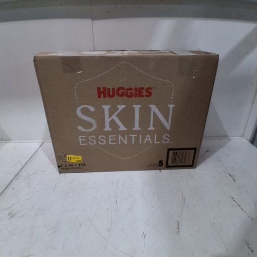 132PK HUGGIES SKIN ESSENTIALS BABY DIAPERS SIZE 5 image 3
