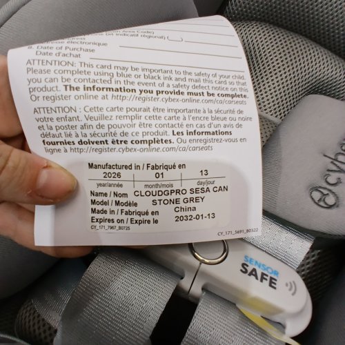 CYBEX CLOUD G PRO COMFORT EXTEND INFANT CAR SEAT - STONE GREY (MODEL:525000611) image 2