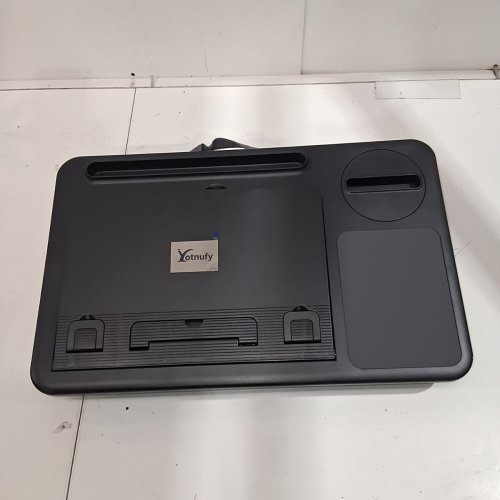 YOTNUFY ADJUSTABLE LAPTOP STAND WITH ROTATABLE PHONE STAND - BLACK (ITEM: P177) image 3