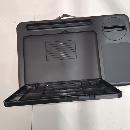 YOTNUFY ADJUSTABLE LAPTOP STAND WITH ROTATABLE PHONE STAND - BLACK (ITEM: P177) image 4