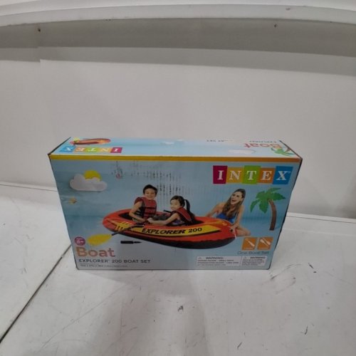 INTEX RECREATION EXPLORER 200 2-PERSON BOAT SET, 73" X 37" (MODEL: 58331EP) image 4