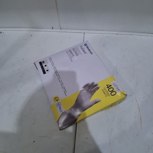 400PK MEDICOM TRUGARD NITRILE MEDICAL EXAM GLOVES - SMALL - WHITE (MODEL:1858760) image 3