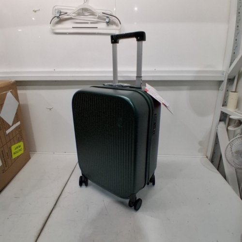 MIXI CARRY ON HARDSIDE SUITCASE WITH SPINNER WHEELS AND TSA LOCK - 20" - BLACKISH GREEN (MODEL: KM9290) image 3