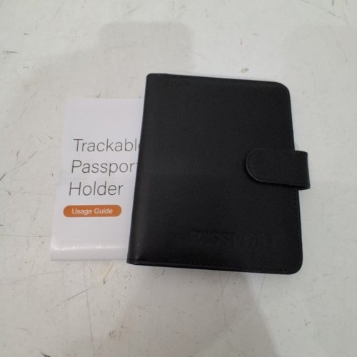 REYKE PASSPORT HOLDER WITH BUILT-IN TRACKER - BLACK (MODEL: MK03) image 3
