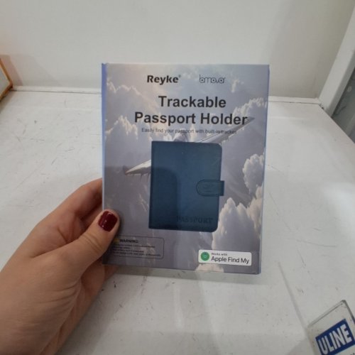 REYKE PASSPORT HOLDER WITH BUILT-IN TRACKER - BLACK (MODEL: MK03) image 4