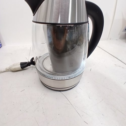 CHEFMAN DUAL-GLASS COOL TOUCH DIGITAL KETTLE WITH TEA INFUSER - 1500W - 1.7L - STAINLESS STEEL/BLACK (MODEL: RJ11-17-CTI-DG/1992747) image 2