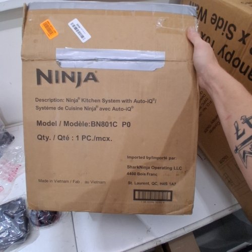 NINJA PROFESSIONAL PLUS AUTO-IQ BLENDER 3-IN-1 KITCHEN SYSTEM - 1400W, 72OZ/32OZ - BLACK (MODEL: BN801C) image 5