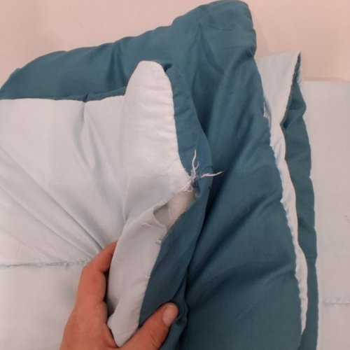 3PC COMFORTER AND PILLOW SHAM SET - FULL/QUEEN - TEAL / BLUE image 3