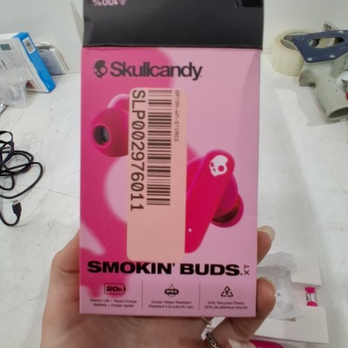 SKULLCANDY SMOKIN BUDS IN-EAR SOUND ISOLATING TRUE WIRELESS EARBUDS - PINK image 2