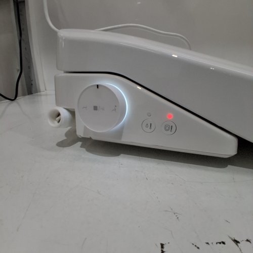 ANNWA ELONGATED ELECTRONIC BIDET TOILET SEAT WITH REMOTE - SLOW CLOSE LID WITH SEATED SEAT AND NIGHT LIGHT - WHITE (MODEL: NKH3101) image 2