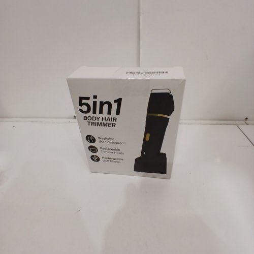 9PC WATERPROOF LPX7 ULTIMATE CORDLESS BODY HAIR TRIMMER GROOMING KIT - BLACK/GOLD - (MODEL: L6) image 5