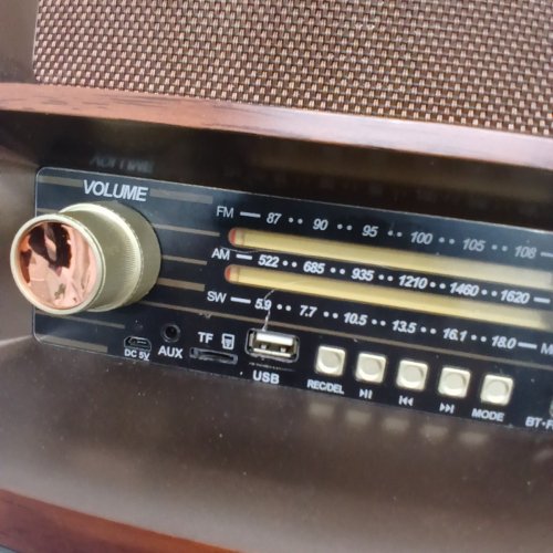 PRUNUS J199 LARGE RETRO VINTAGE RADIO - 15W AM/FM RADIO - RECHARGEABLE - BROWN (MODEL: J-199) image 4
