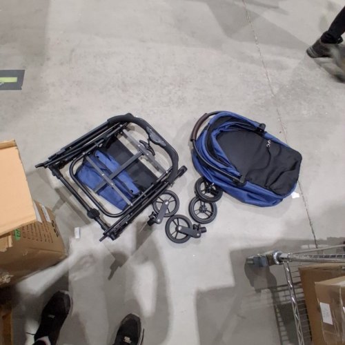WEDYVKO PET DOG STROLLER 4 WHEEL FOLDABLE LIGHTWEIGHT PET STROLLER - BLUE (MODEL: P07B) image 2