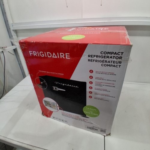 FRIGIDAIRE RETRO STYLE COMPACT MINI FRIDGE - 1.6CU.FT - BLACK (MODEL: EFR176-BLACK_AMZ) image 6