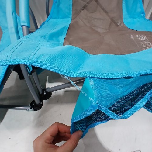 2PK GARVEE HIGH BACK FOLDING BEACH CHAIRS - BLUE (MODEL: PSS_33JK2MIN) image 3