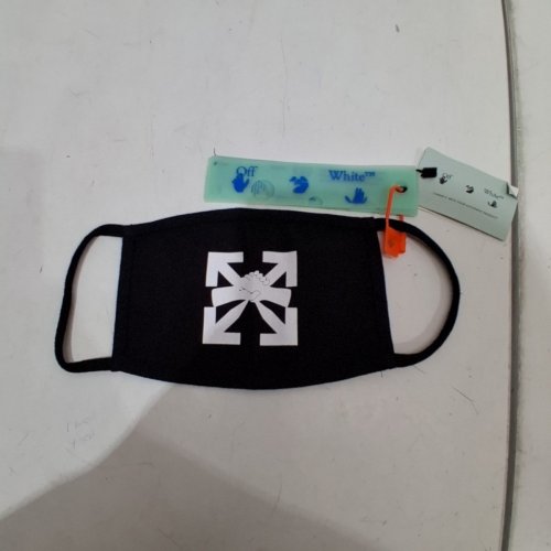 OFF-WHITE AGREEMENT FACE MASK - OSFM - BLACK/WHITE image 2