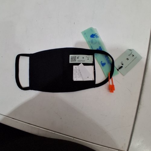 OFF-WHITE AGREEMENT FACE MASK - OSFM - BLACK/WHITE image 3