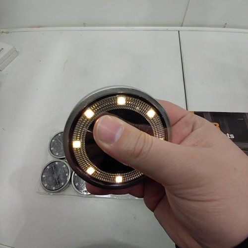 10PK BTFARM SOLAR WATERPROOF GROUND LIGHTS - 3" - WARM WHITE image 2