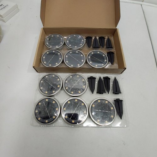 10PK BTFARM SOLAR WATERPROOF GROUND LIGHTS - 3" - WARM WHITE image 4