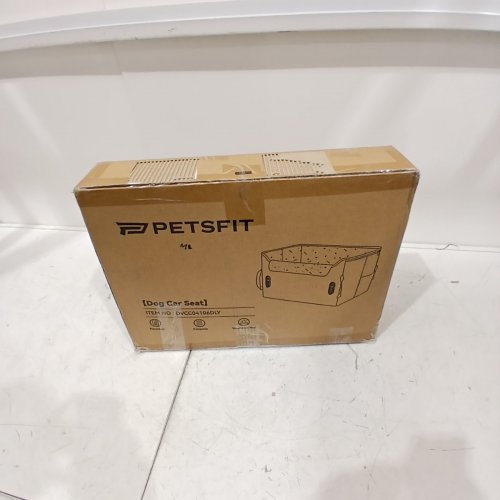 PETSFIT PORTABLE PET BOOSTER SEAT FOR CAR WITH 2 CLIP-ON LEASHES - MEDIUM - FOR DOGS UP TO 45LBS - BLACK AND YELLOW (MODEL: DVCC041065LY) image 5
