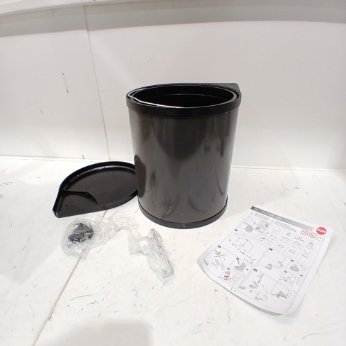 HAILO ROUND PIVOTING GARBAGE BIN - 15L - CHARCOAL (MODEL: 3515071) image 2