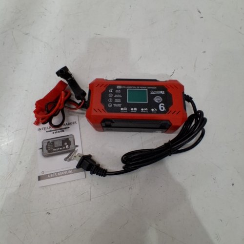 COREBOX 12V CAR BATTERY CHARGER & MAINTAINER - RED/BLACK (MODEL: H-6CS) image 2