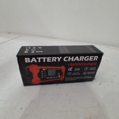COREBOX 12V CAR BATTERY CHARGER & MAINTAINER - RED/BLACK (MODEL: H-6CS) image 4