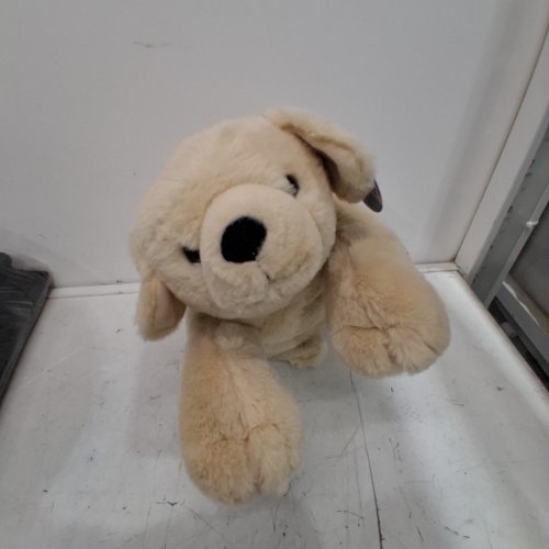 HUGS & CUDDLES WEIGHTED PLUSH DOG - CREAM image 4