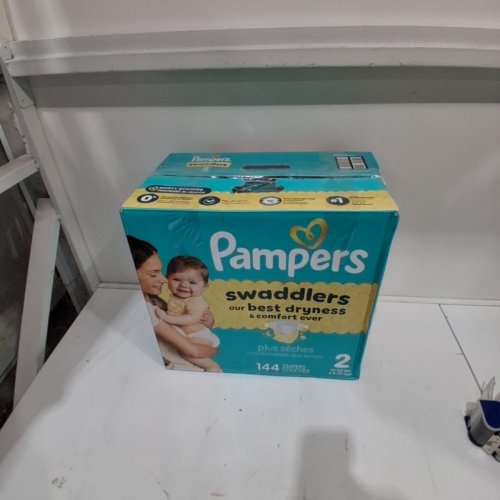 144PK PAMPERS SWADDLERS DISPOSABLE BABY DIAPERS - SIZE 2 (10-22LBS) image 3