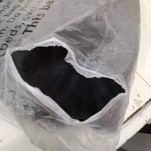 HABUTWAY ADULT BEANBAG CHAIR WITH DUTCH VELVET COVER - 4FT - BLACK image 3