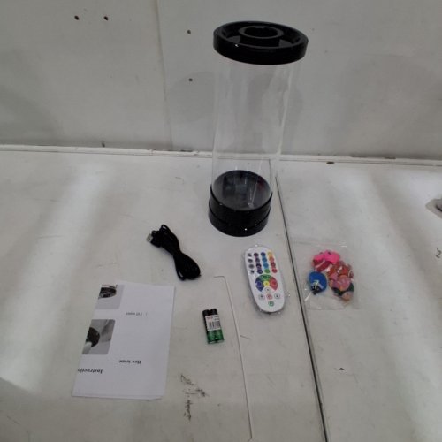 SENCU SENSORY FISH LAMP, 4 FISH INCLUDED - 11.35" H - BLACK image 4