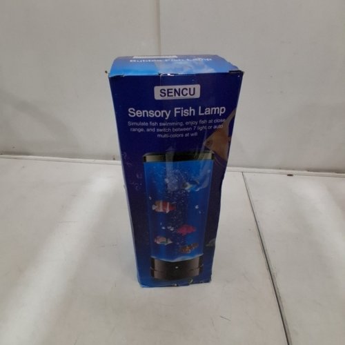 SENCU SENSORY FISH LAMP, 4 FISH INCLUDED - 11.35" H - BLACK image 5