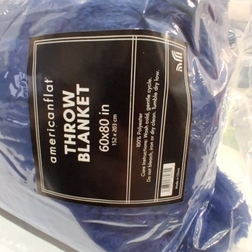 AMERICANFLAT THROW BLANKET - 60 X 80" - BLUE image 2